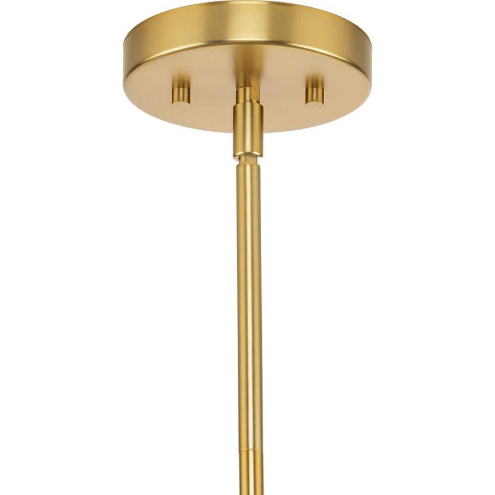 Haas Brushed Bronze 4-Light Chandelier with Opal Glass Shades