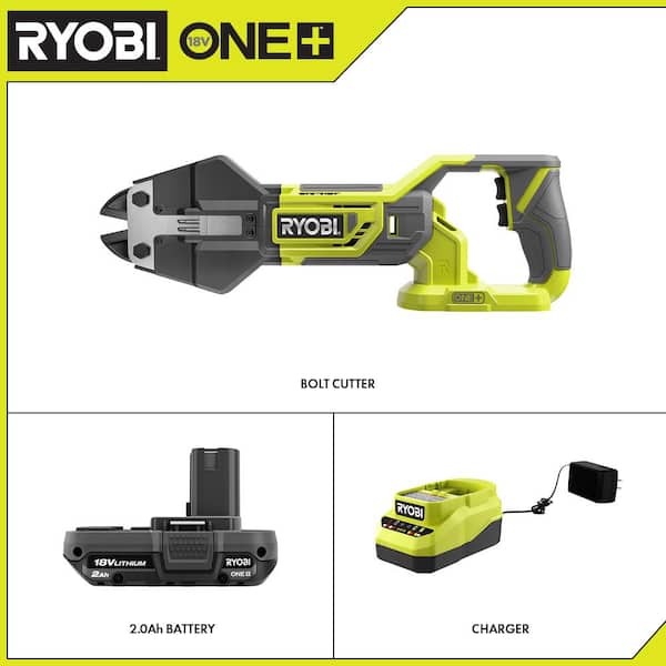 ONE+ 18V Cordless Bolt Cutters with 2.0 Ah Battery and Charger