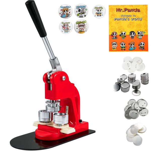 thumbnail image 2 of 32mm 1.26 Inch Round Badge Parts 200 Sets BEAMNOVA 200 Sets Button Parts - 32mm Round Button Maker Supplies With Tinplate Tops & Plastic Backs Button Making Supplies 2 of 10