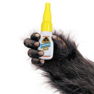 Gorilla Super Glue 1.2 oz. Brush and Nozzle Clear Plastic Glue/Epoxy