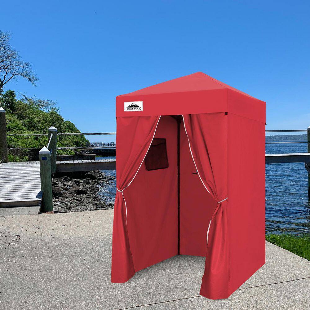 4 ft. x 4 ft. Pop Up Privacy Tent Foldable Outdoor Portable Dressing Changing Room Shelter, Red price history on PriceWatchPro