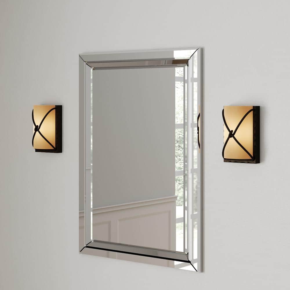 Aspen Bronze Dimmable Sconce with Rustic Scavo Glass Shade