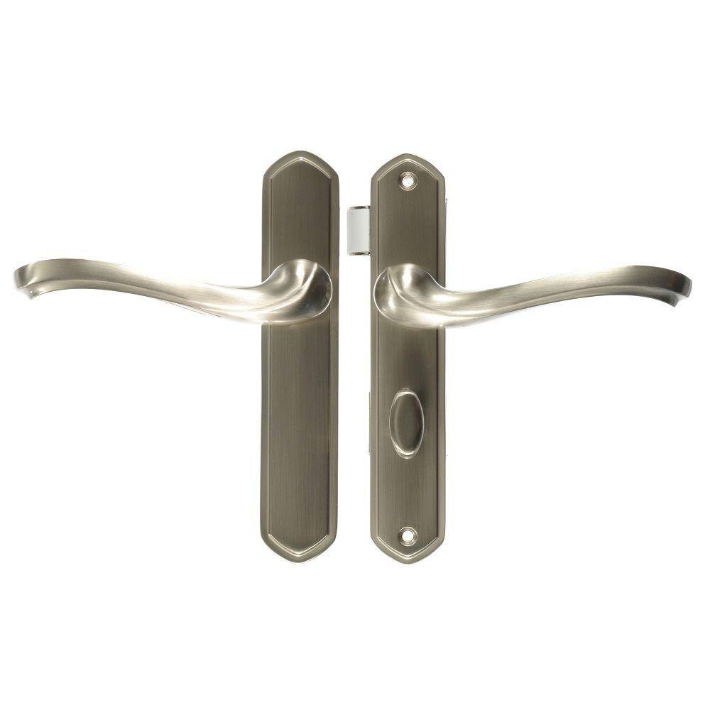 Satin Nickel Brass Surface Mount Door Latch Set