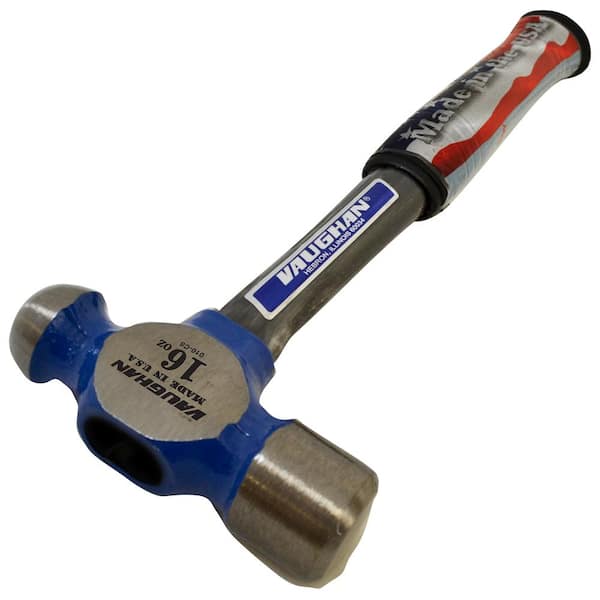 16 oz. Steel Ball Pein Hammer with 13 in. Fiberglass Handle