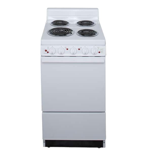 Unbranded 20 in. 2.42 cu. ft. Electric Range in White