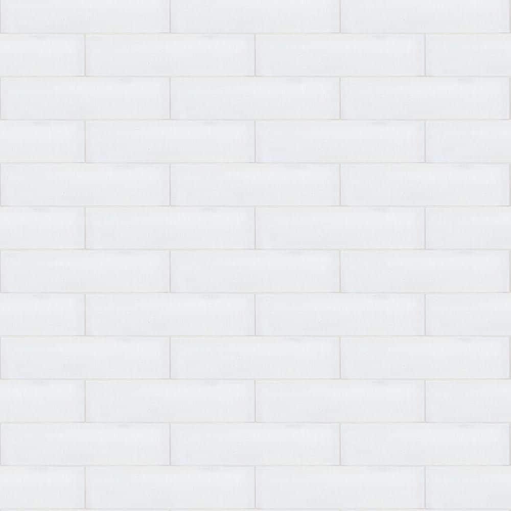 Cambric White 4 in. x 16 in. Textured Subway Ceramic Wall Tile (10.333 sq. ft./Case) price history on PriceWatchPro