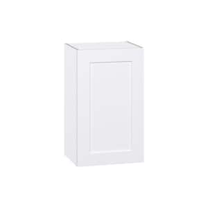 Wallace Painted Warm White Shaker Assembled Wall Kitchen Cabinet with Full Height Door (18 in. W x 30 in. H x 14 in. D)