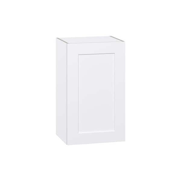 J COLLECTION Roseland 18 in. W x 14 in. D x 30 in. H Assembled Shaker Wall Kitchen Cabinet in Warm White