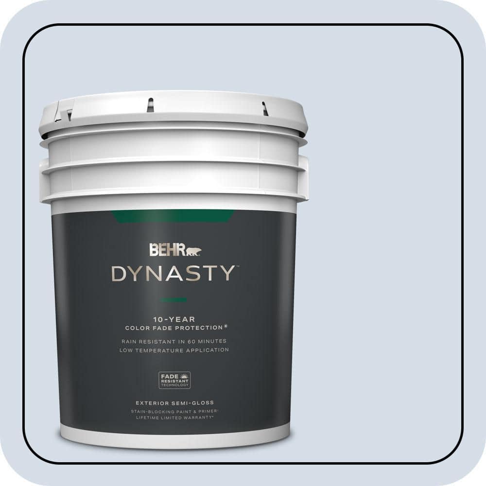 5 gal. #590E-2 Snow Ballet Semi-Gloss Exterior Stain-Blocking Paint & Primer price history on PriceWatchPro