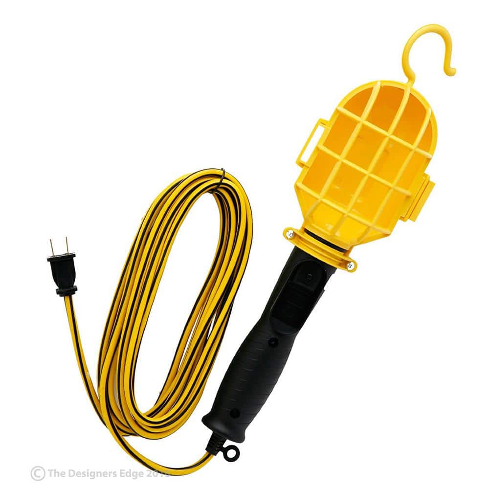 Yellow Jacket 75-Watt ft. 18/2 SJTW Incandescent Portable Guarded Trouble  Work Light with Hanging Hook E237 The Home Depot