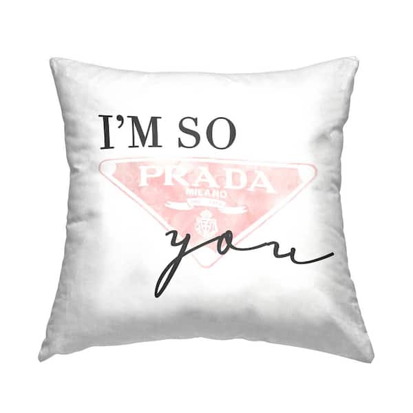 Stupell Industries Proud Of You Glam Pink Print Polyester 18 in. x 18 in. Throw Pillow
