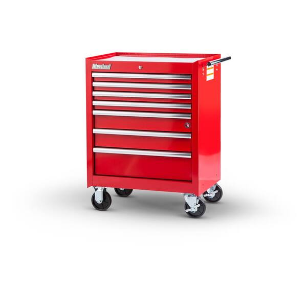 International Tech Series 27 in. 7-Drawer Roller Cabinet Tool Chest in Red