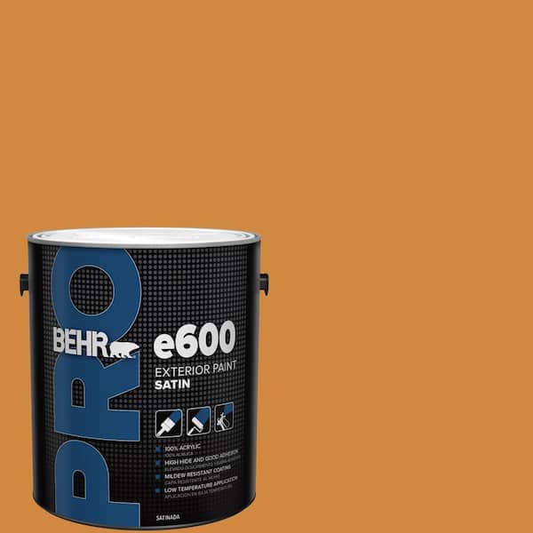 BEHR PRO 1 gal. #290D-6 Acorn Satin Exterior Paint