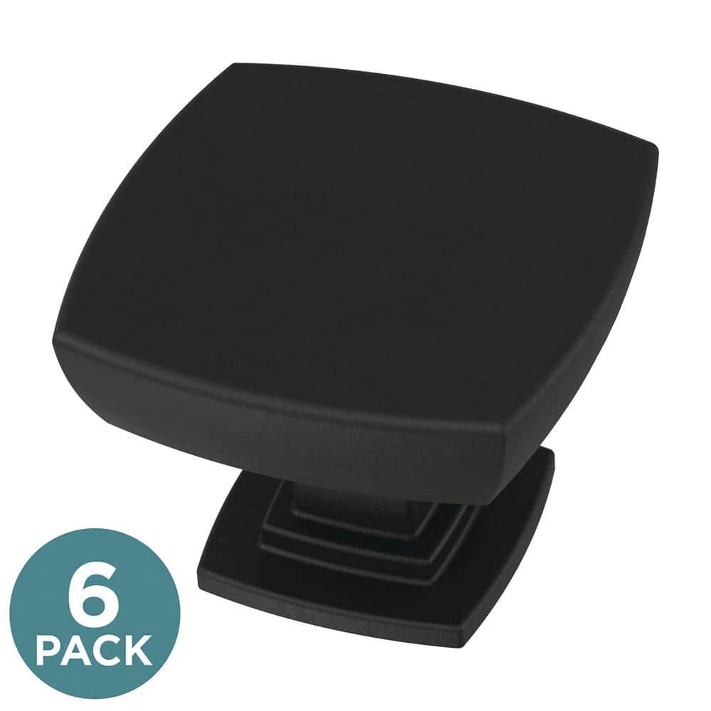 Liberty ber 13/8 in. (35 mm) Matte Black Square Knob (6