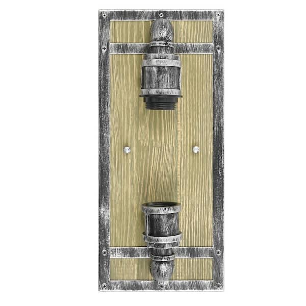7 in. 1-Light Rustic Black Wall Sconce for Indoor Hallway Farmhouse