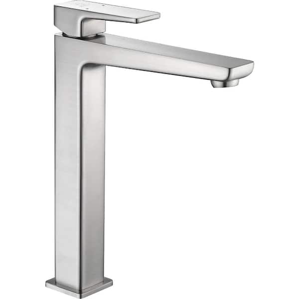 ANZZI Valor Single Hole Single-Handle Bathroom Faucet in Brushed Nickel