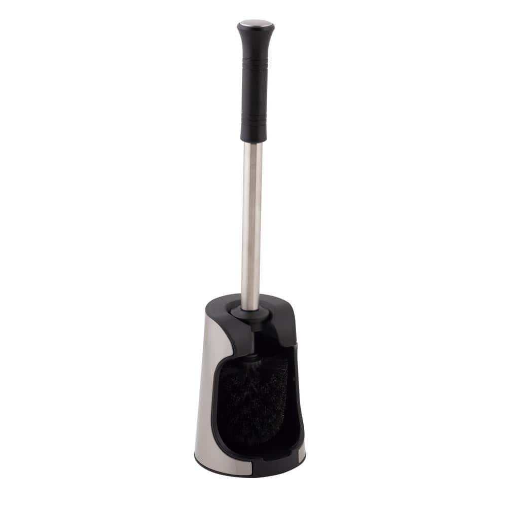 Bath Bliss Toilet Brush and Holder with Rim Scrubber