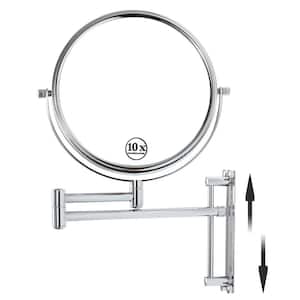 16.9 in. W x 11.9 in. H Round Metal Framed Wall Mount Modern Decorative Bathroom Vanity Mirror