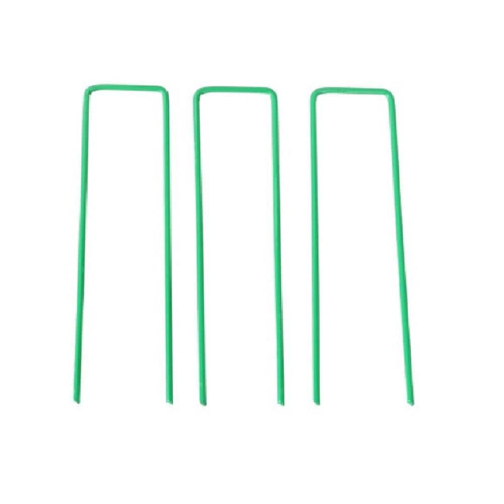 2 in. 9 Gauge Anti-Rust Galvanized Landscape Staples Heavy-Duty U-Shaped Garden Securing Pegs (50-Pack) price history on PriceWatchPro