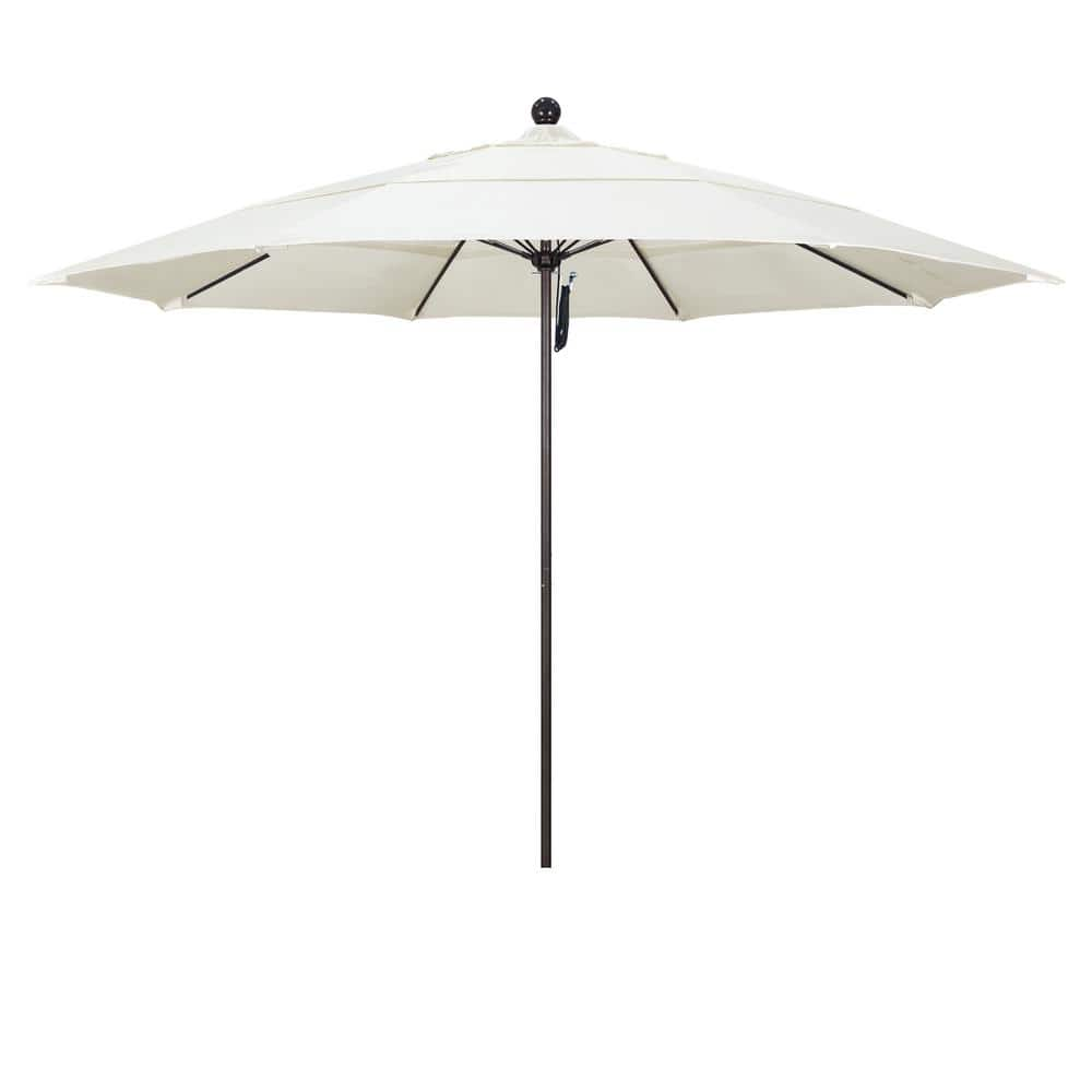 UPC 848363000103 product image for 11 ft. Bronze Aluminum Commercial Market Patio Umbrella with Fiberglass Ribs and | upcitemdb.com