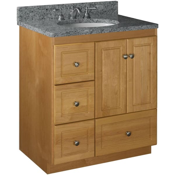 Simplicity by Strasser Ultraline 30 in. W x 21 in. D x 34.5 in. H Bath Vanity Cabinet without Top in Natural Alder