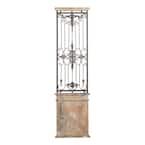 Rustic 71 in. Wrought Iron Wall Panel