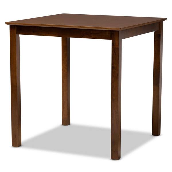 Baxton Studio Nicolette 5-Piece Walnut Brown Pub Set - image 5