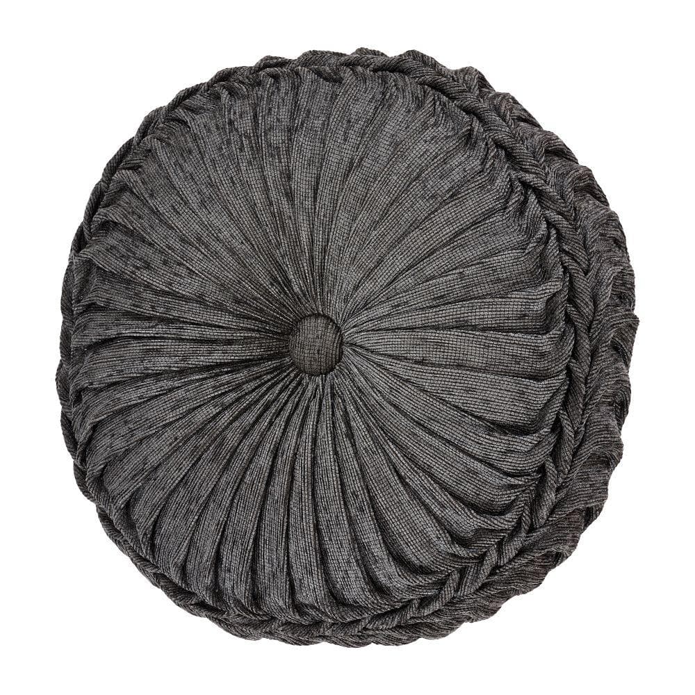 Woodmere Polyester Tufted Round Decorative Throw Pillow 15 x 15 in.