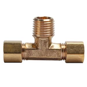 LTWFITTING 3/16-Inch OD 90 Degree Compression Union Elbow,Brass