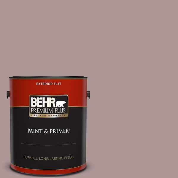 BEHR PREMIUM PLUS 1 gal. #PMD-53 Antique Mauve Flat Exterior Paint & Primer