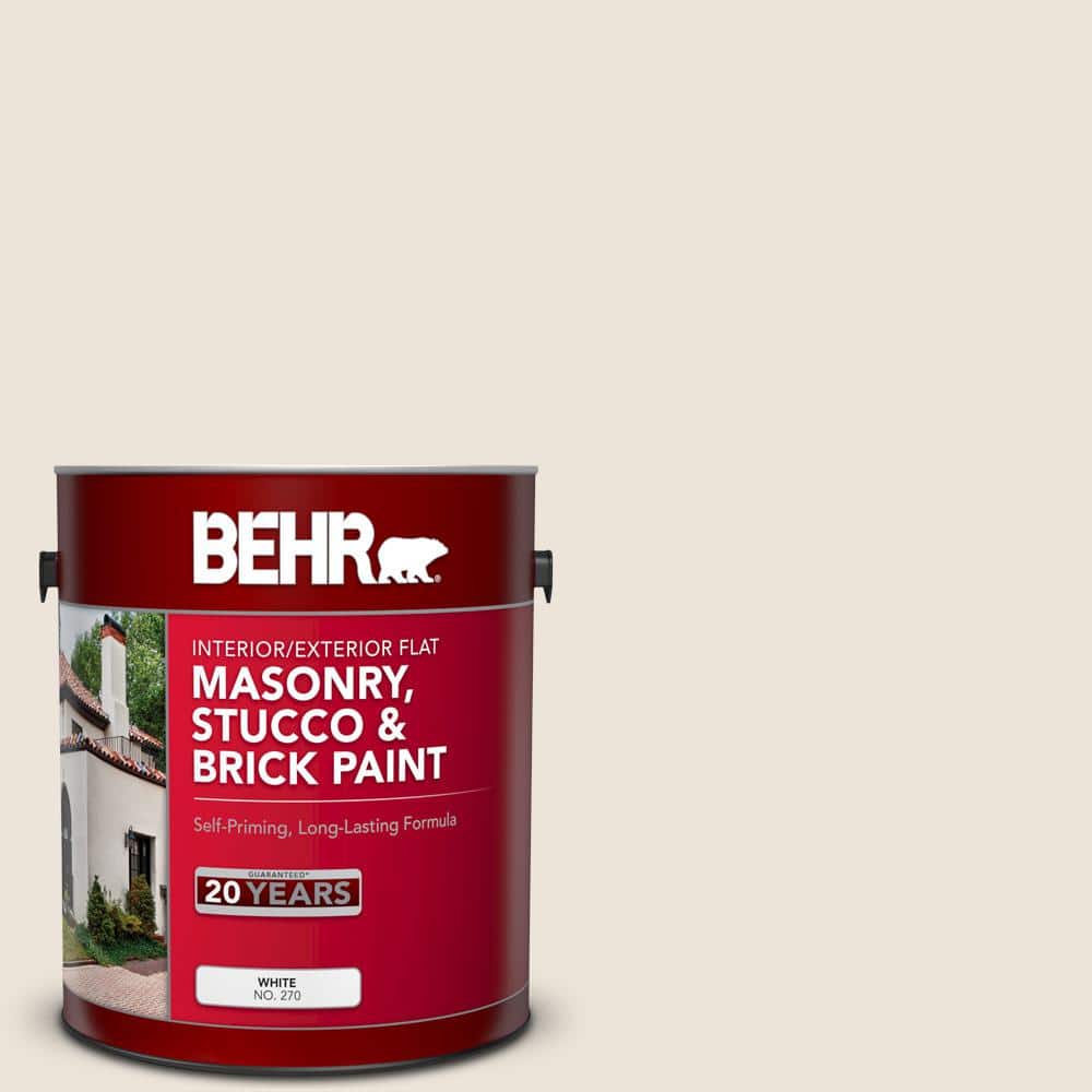 1 gal. #N300-1 Sail Cloth Flat Interior/Exterior Masonry, Stucco and Brick 