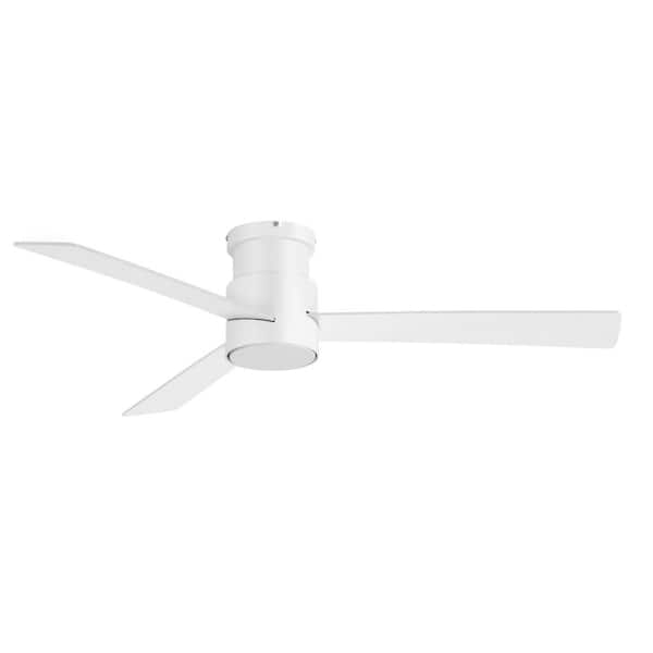 Breezary Sawyer 52 in. 6-Speed Indoor White Ceiling Fan with DC Motor and Remote Control Included