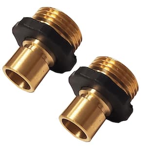 6-9453: Male Quick-Connect Fittings, Heavy Duty Valve Garden Hose Connector, (Set of 2)