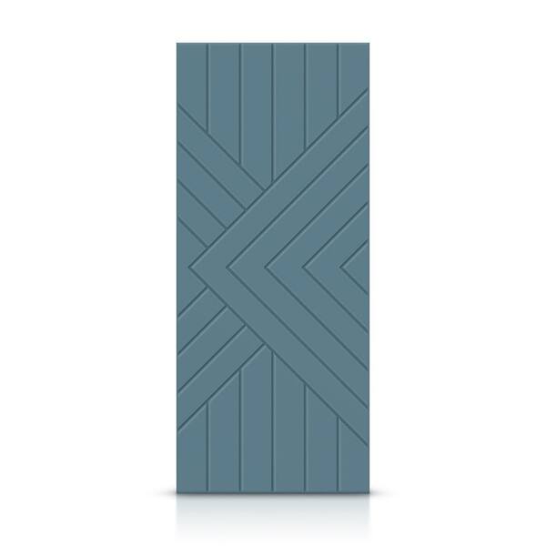 CALHOME 42 in. x 80 in. Hollow Core Dignity Blue Painted Composite MDF Interior Door Slab