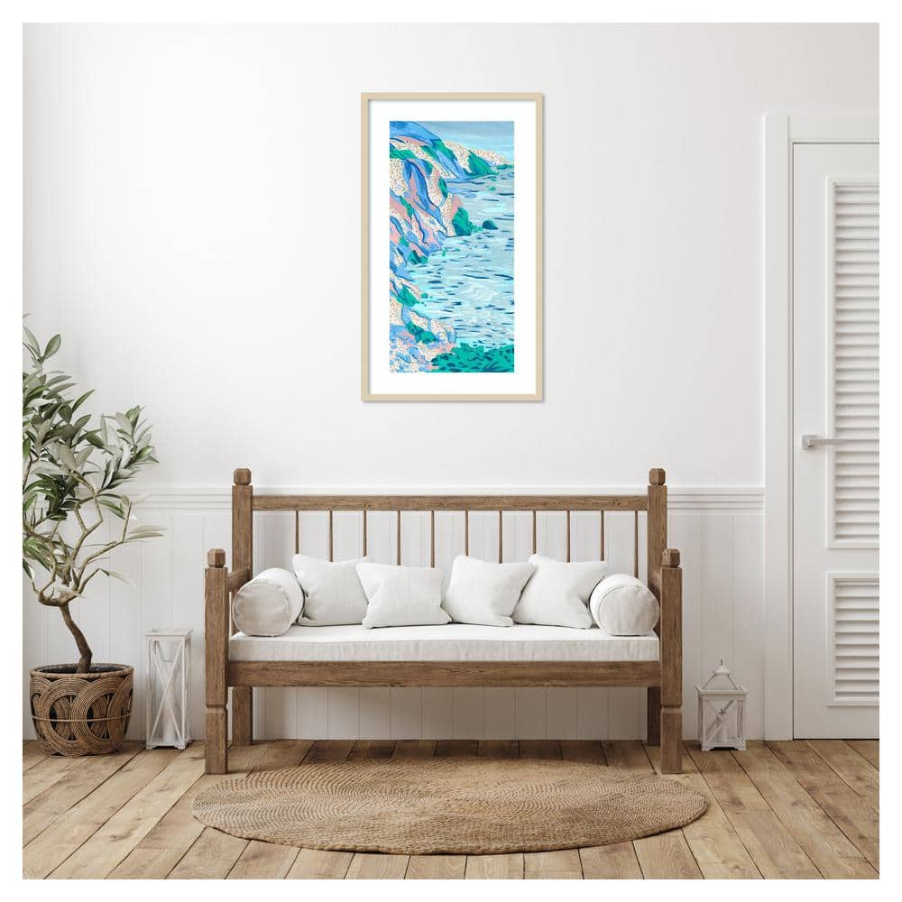 Ideal Vacation II Coastal Abstract Framed Wall Art