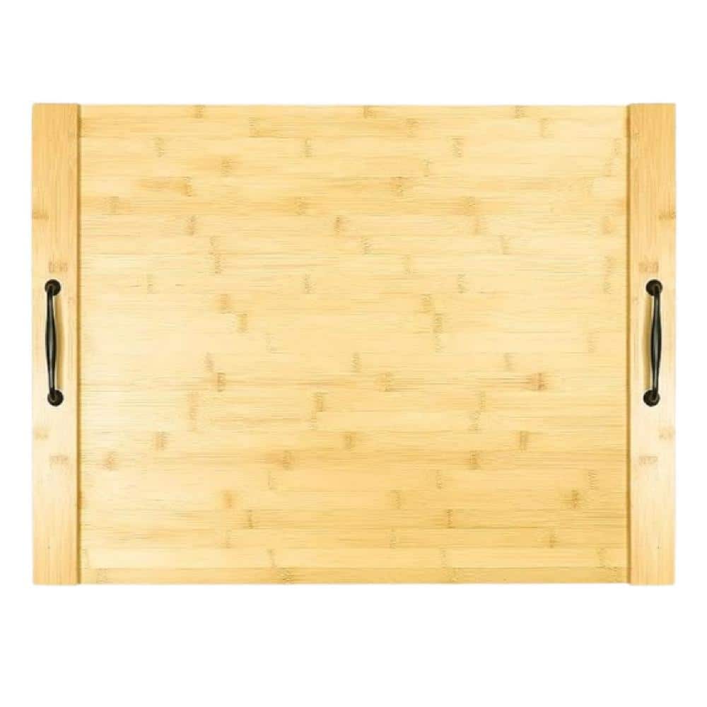 29.5 in. x 22 in. Noodle Board Stove Cover with Handles for Electric, Gas Stove Top, Bamboo Wood with 2-Metal Handle price history on PriceWatchPro