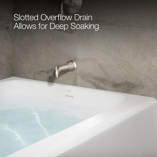 KOHLER Avec 60 in. x 42 in. Soaking Bathtub with Right Drain in