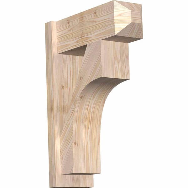 Ekena Millwork 8 in. x 28 in. x 20 in. Westlake Craftsman Smooth Douglas Fir Outlooker