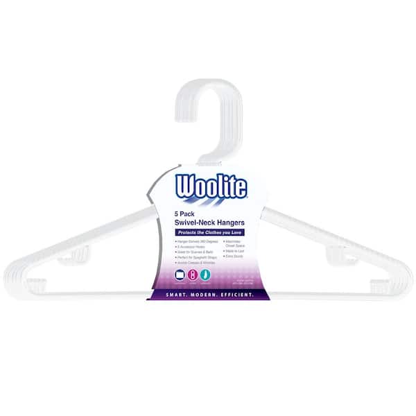 Woolite White Shirt Hangers 5-Pack