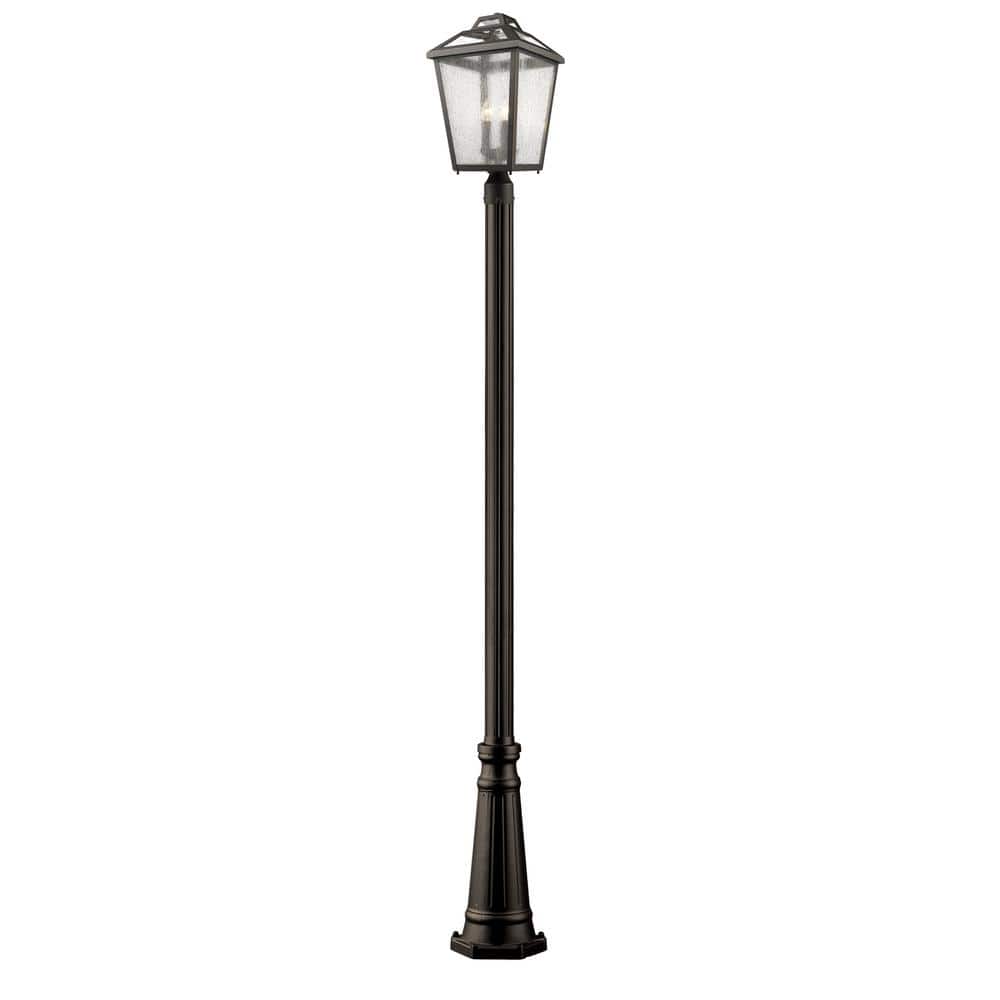 Bayland 114 in. 3 Light Rubbed Bronze Aluminum Hardwired Outdoor Weather Re