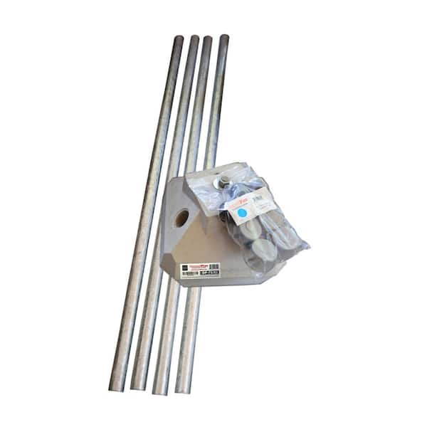 11.5 in. x 11.5 in. x 13 in. 75 lbs. Gray Concrete Head (Includes 4-Pins, 4-Caps and 4-Tips)