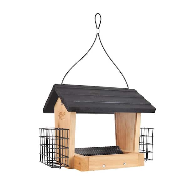 Nature's Way Bird Products 3 Qt. Cedar Hooper Bird Feeder with Suet