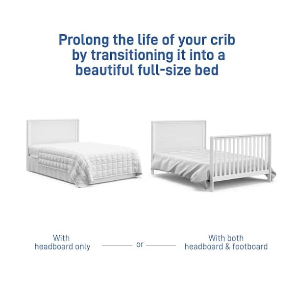 Conversion rails crib outlet to full bed