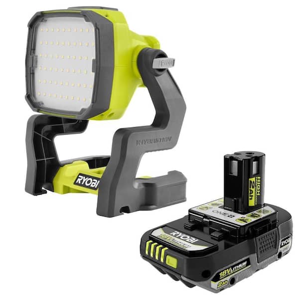 ONE+ 18V Hybrid LED Work Light with 2.0 Ah HIGH PERFORMANCE Battery