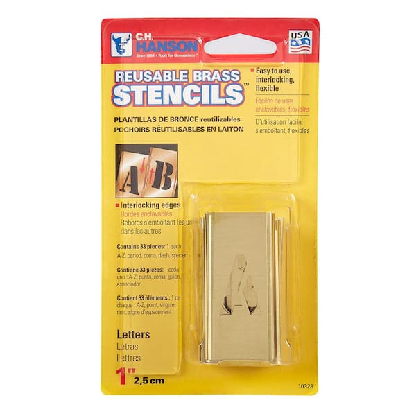 3 inch Letter Stencil Kit, Maxi Thick Plastic, Reusable