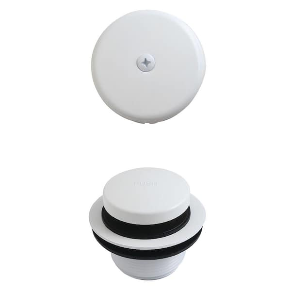Trimscape Toe Touch Tub Waste and Overflow Drain Replacement Kit in White