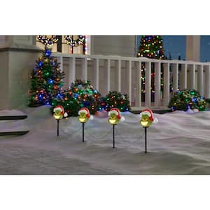 Christmas Grinch Battery-Operated Pathway Stakes (4 Count)