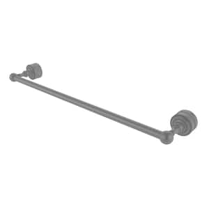 Dottingham 24 in. Shower Door Handle Towel Bar in Matte Gray