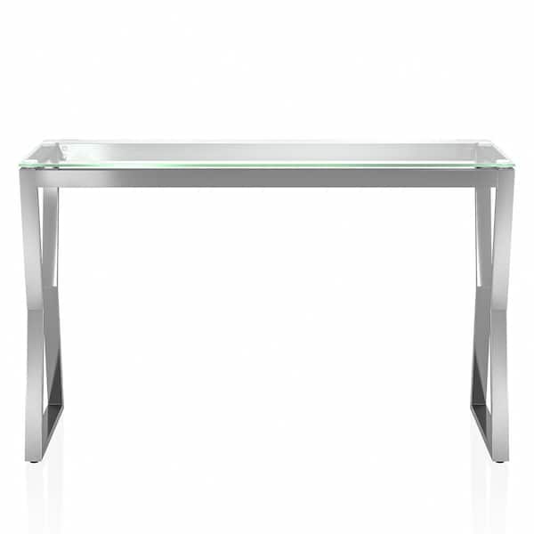 H Chrome Console Table Idf 4405s, 30 Wide Acrylic Console Table