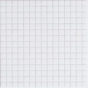 Dune Glossy Rice White 12 in. x 12 in. Glass Mosaic Wall and Floor Tile (20 sq. ft./case) (20-pack)